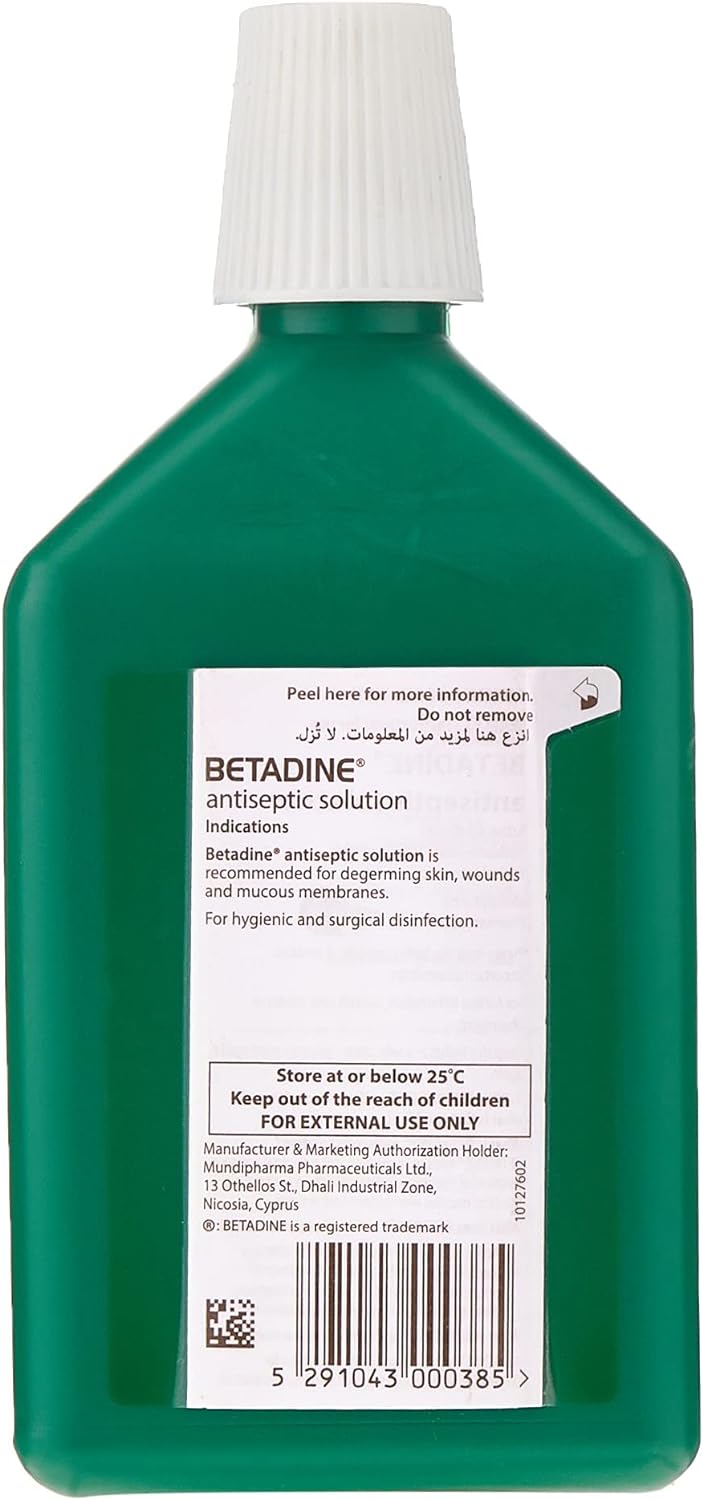 Betadine Antiseptic Solution, 500 ml