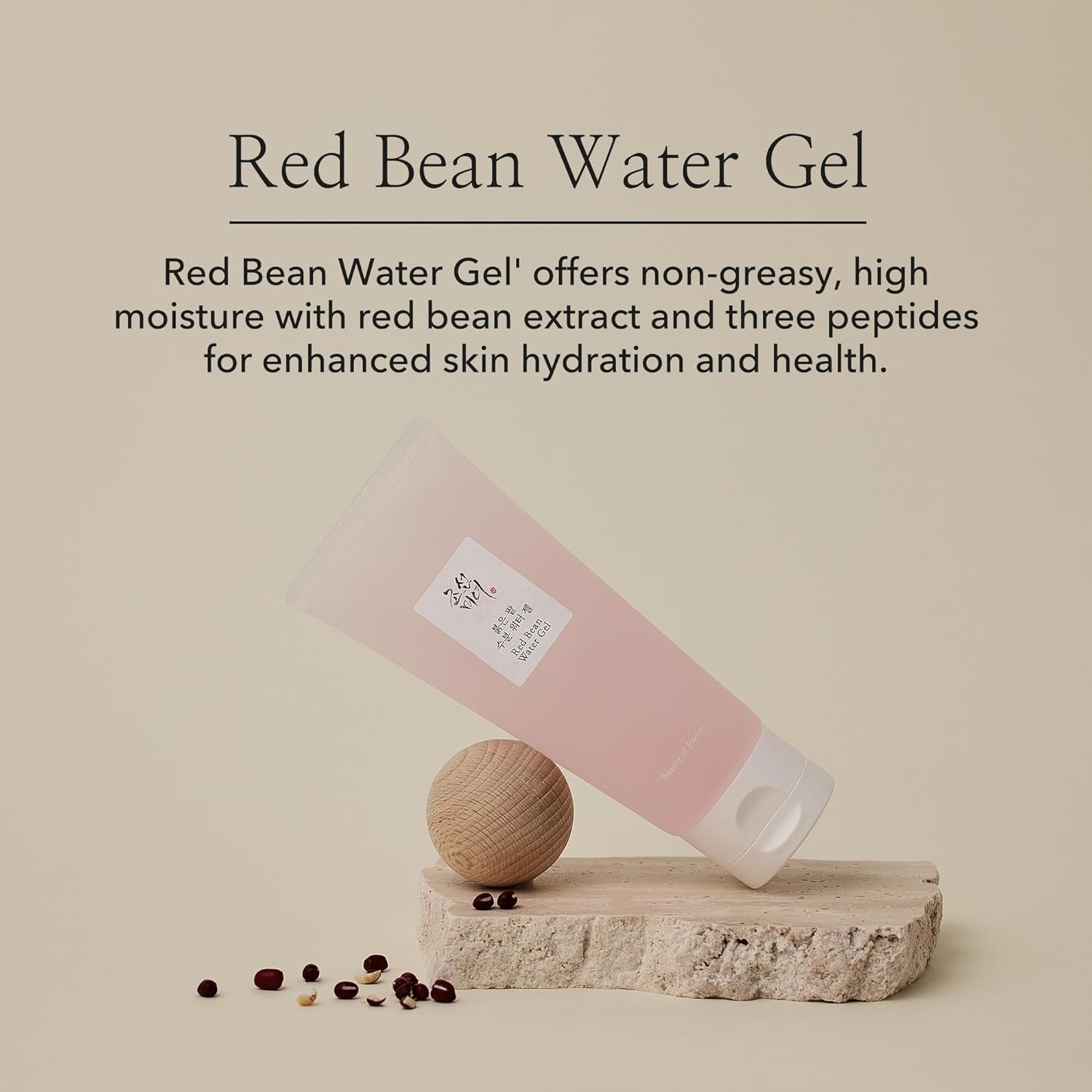 Beauty of Joseon Red Bean Water Gel Hydrating Peptide Hydro Boost Moisturizer for Acne Prone Dry Skin, Korean Skin Care for Men and Women, 100Ml, 3.38 Fl.Oz