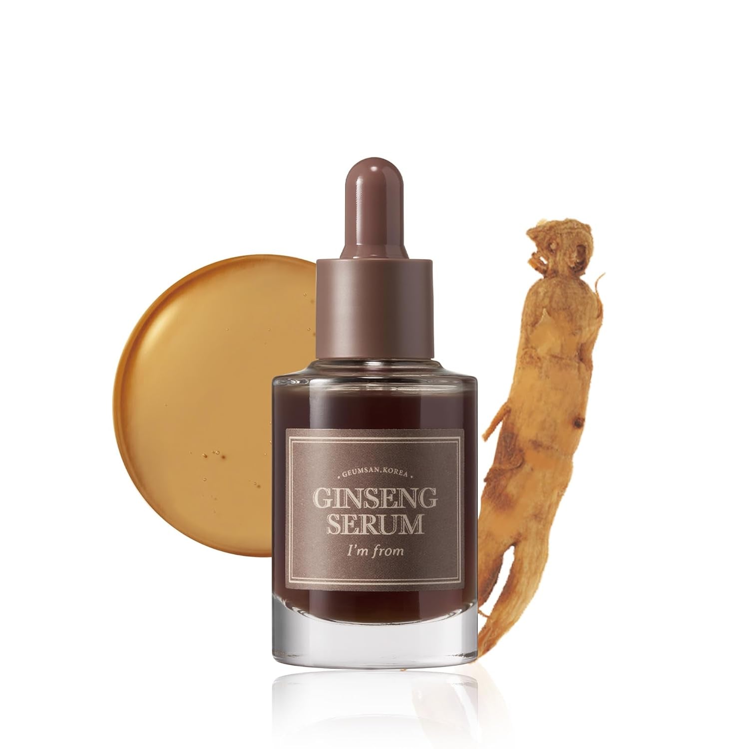 I'M FROM Ginseng Serum, 30Ml, Elasticity, Anti-Wrinkle, 7.98% Ginseng Extract