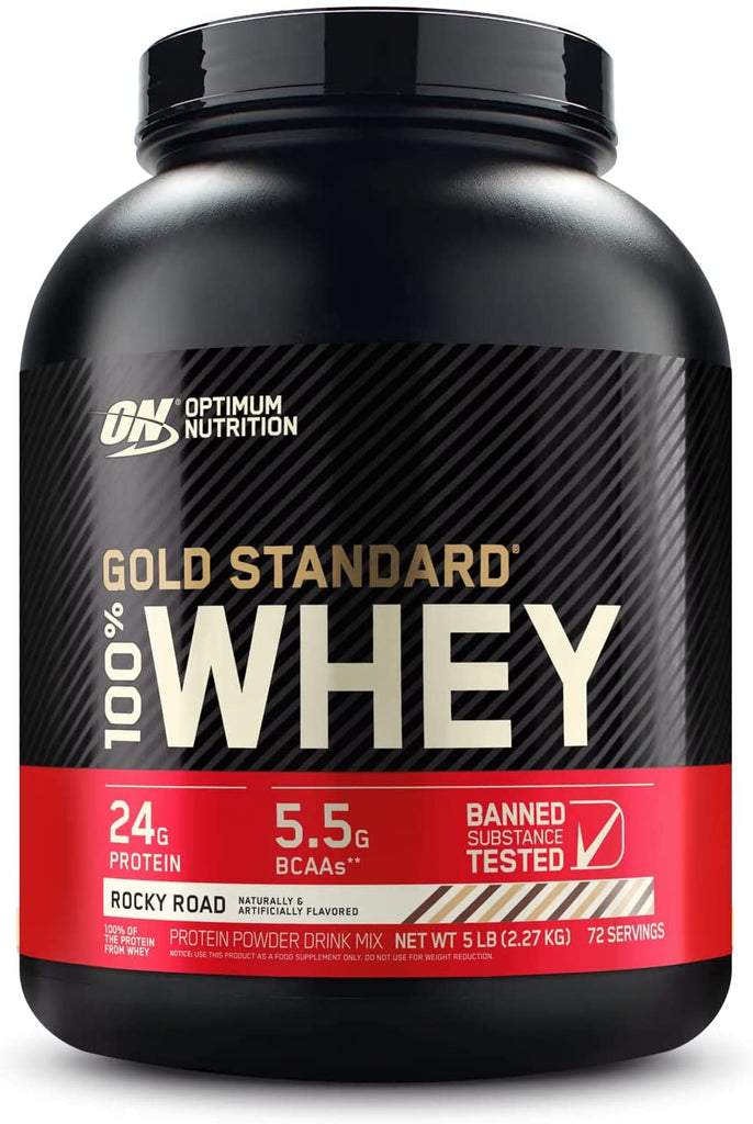 Optimum Nutrition Gold Standard 100% Whey Protein Powder, Double Rich Chocolate 2 Pound (Packaging May Vary) - Free & Fast Delivery